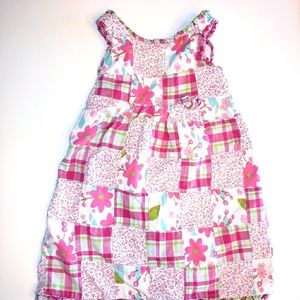 Savannah floral and plaid dress